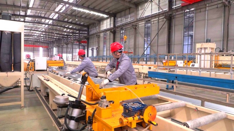 四川中發新材料有限公司的生產車間。昭化區融媒體中心供圖