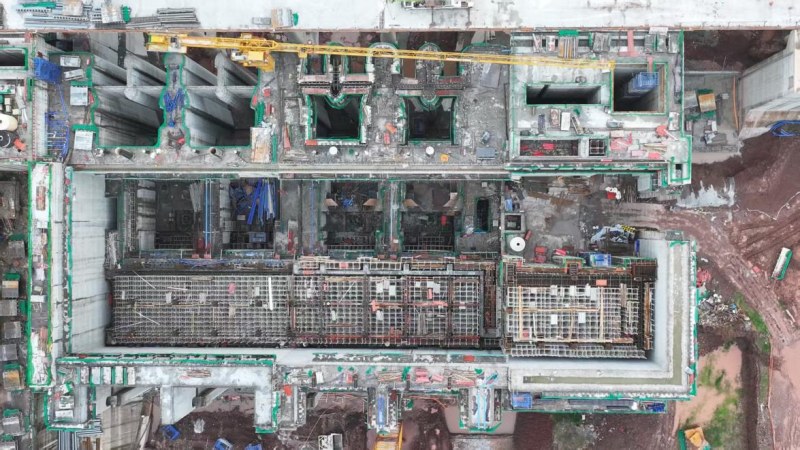 渠縣風洞子航運工程項目正如火如荼建設。農發行四川省達州市分行供圖