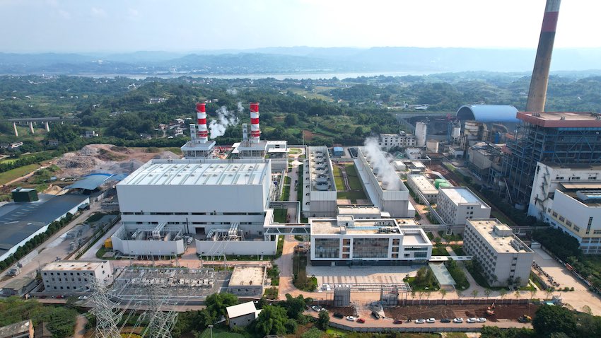 川投瀘州天然氣發電項目雙機組建成投運。中國能建西南院供圖