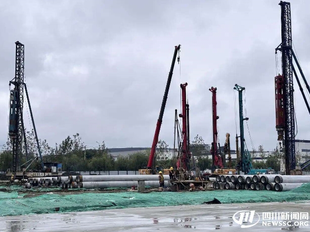 中微公司西南總部項目建設現場