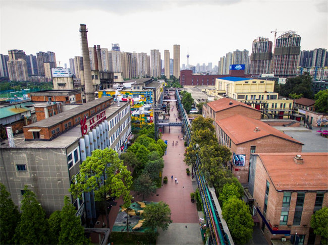 改造后的東郊記憶片區部分外景。四川省住房和城鄉建設廳供圖