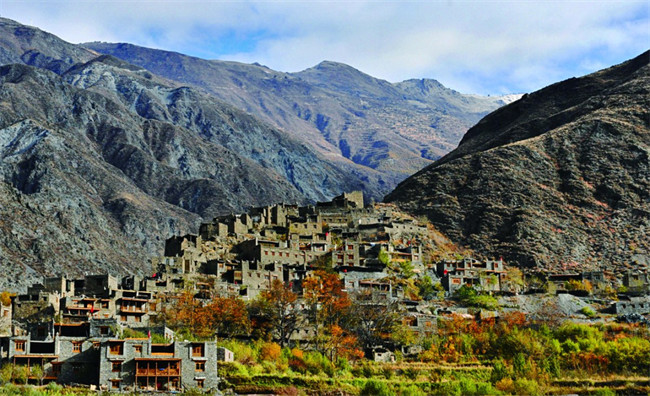 中國傳統村落阿壩州黑水縣色爾古村。四川省住房和城鄉建設廳供圖