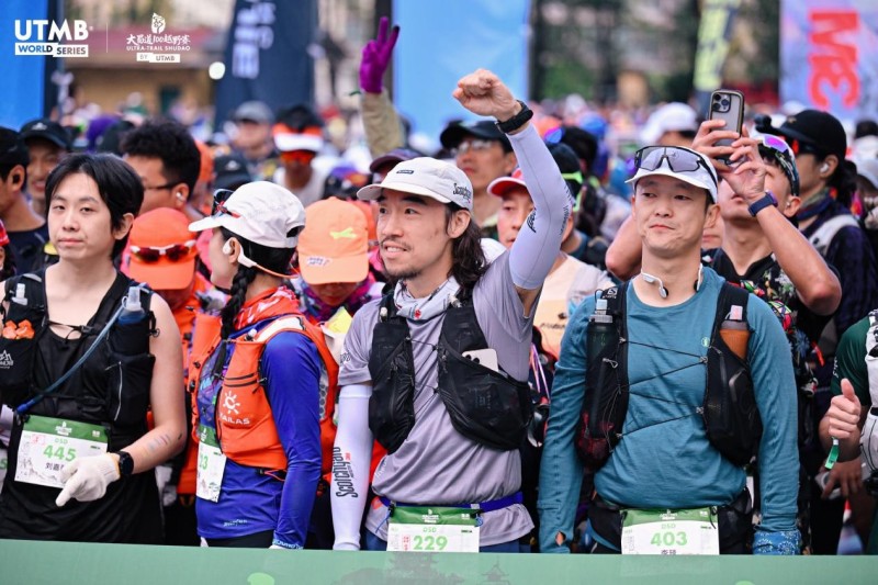 為自己加油。主辦方供圖